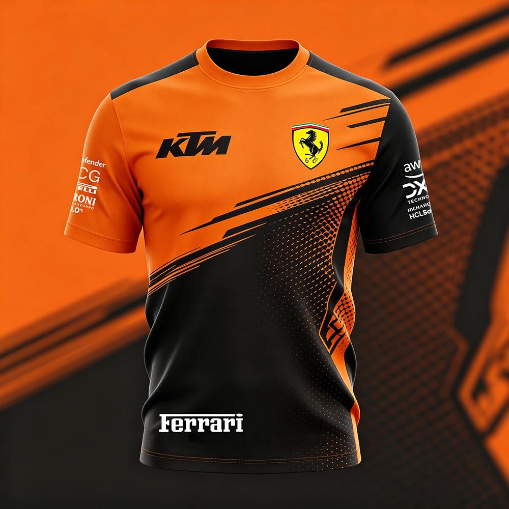 KTM 2026 Zomer F1 Team Jersey T-shirt, Ademend Motorsport Top 2XL