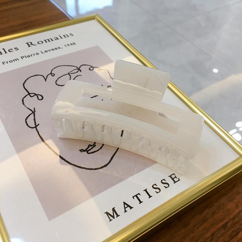 

Полупрозрачная заколка-краб для волос в корейском стиле, идеально подходящая для элегантных причесок и конского хвоста Jelly Pink