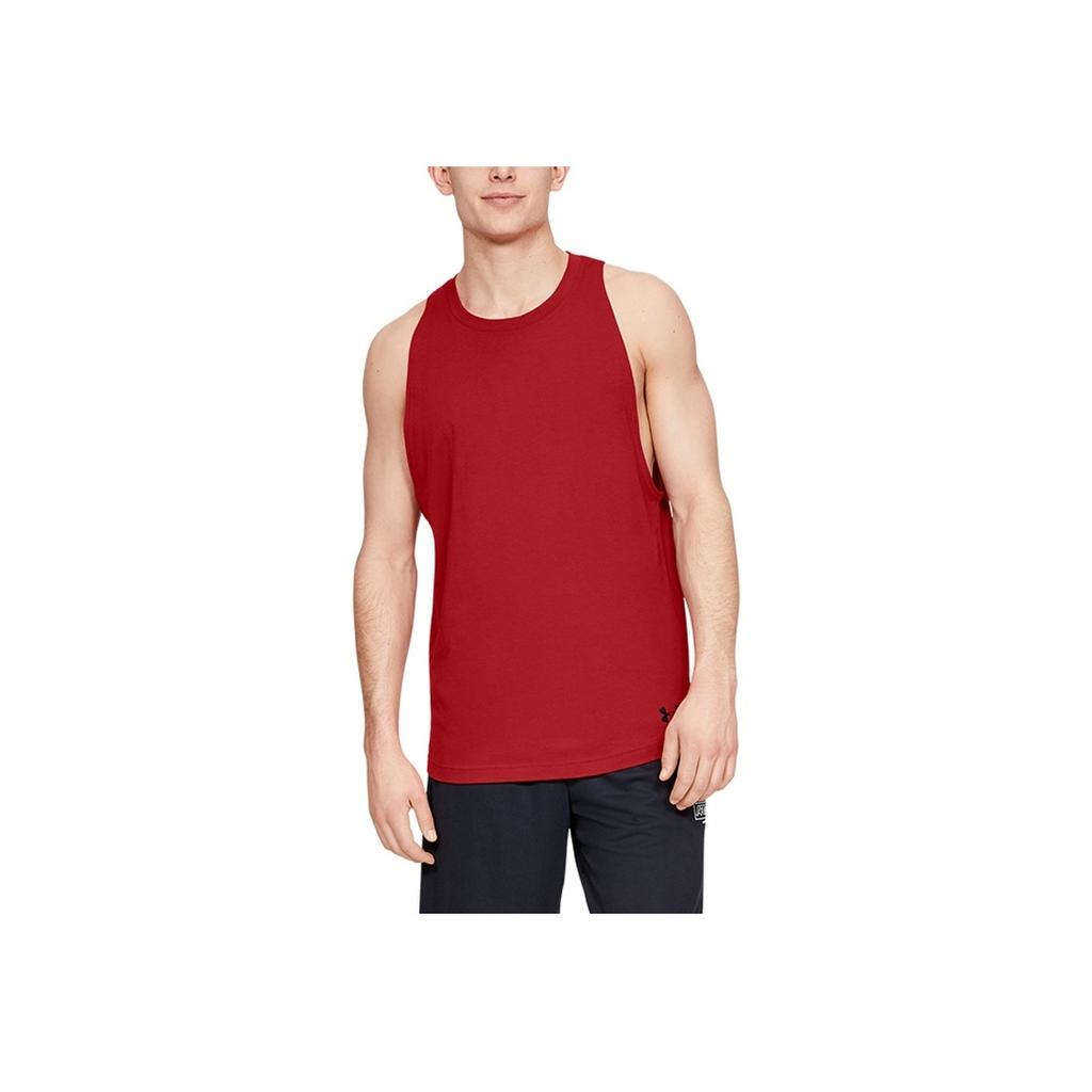 Under Armour Baseline Basketball Tank Top Men Sportswear Red 1326707-600
