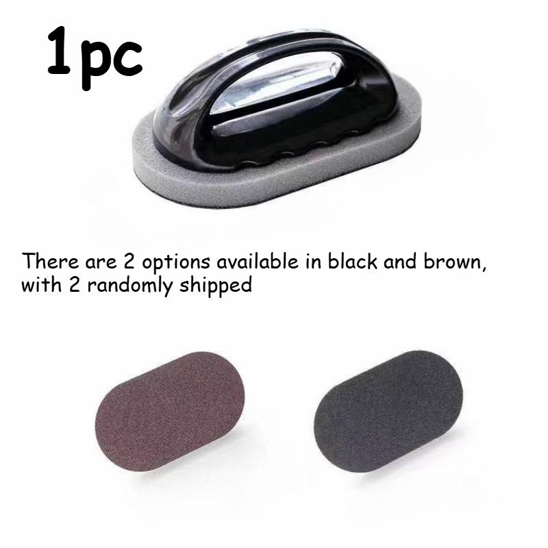 Magic Emery Sponge with Handle - Reusable Kitchen Scrub Pad for Pots, Pans & Sinks | Durable Polycarbonate Cleaning Brush