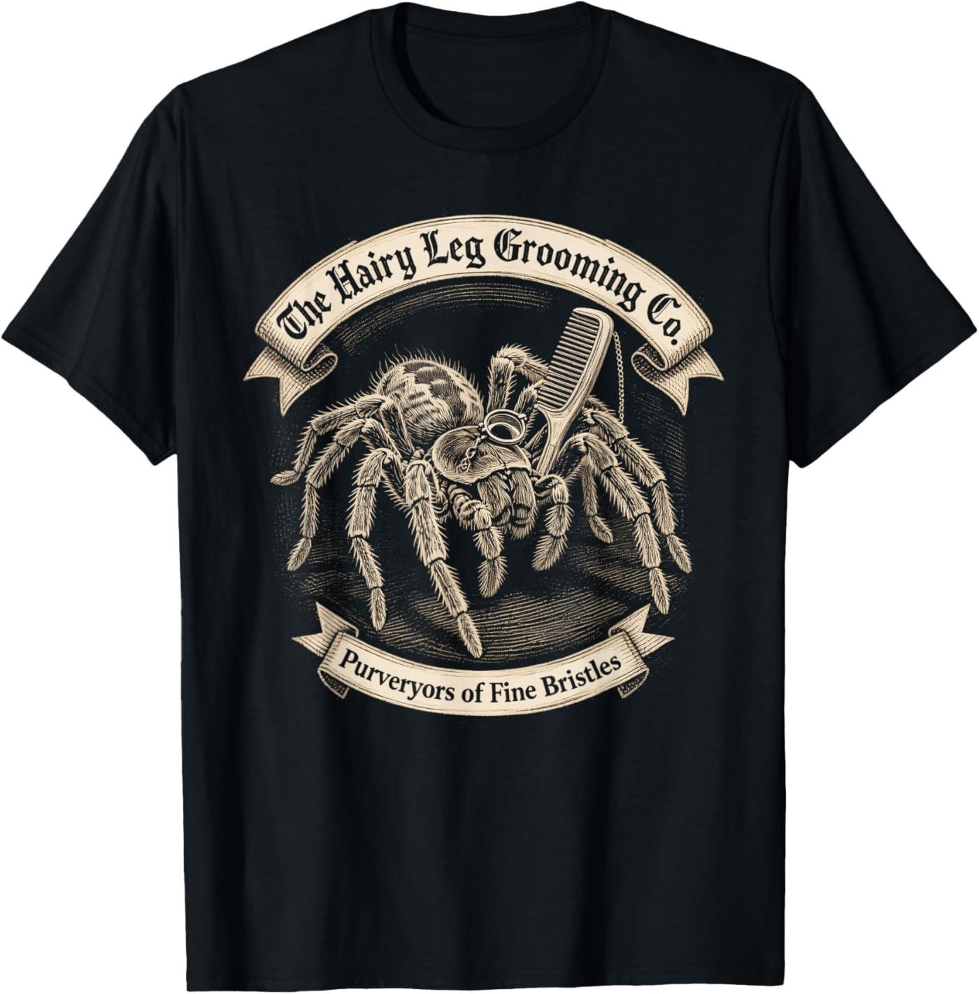 Funny Spider Tarantula Barber Vintage Grooming T-Shirt S разноцветный