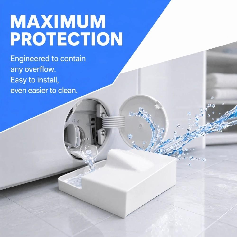 Simple Washing Machine Drain Tray Leak-Proof Water Collection Box Floor Protection