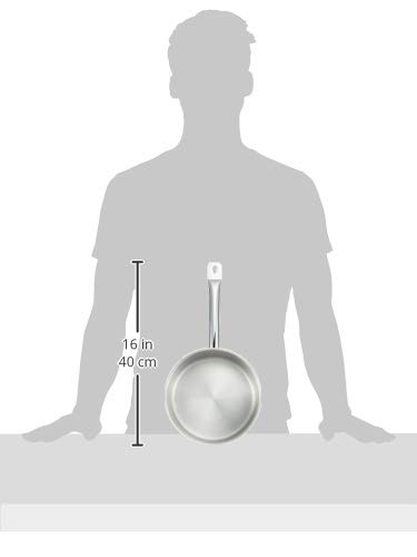 EBM 18-8 Pro Chef IH Shallow Saucepan, 20cm, Without Lid