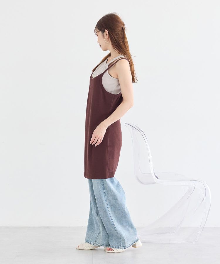 Apron Soubari Camisole Dress Brown F