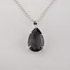 Grey Quartz Gemstone Silver Pendant 1.6" , 925 Sterling Silver Handcrafted Jewelry, Designer Pendant For Birthday Gift PP-67-11