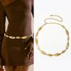 Fashion Golden Female Waist Chain Belt Western Cowgirl Leaf Punk Metal Belts For Women Luxury Silver Waistband for Summer Beach