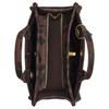 Coach Cargo 20 Leopard Print Design Tote Bag Shopping Bag Fabric Shoulder Handbag Small Women Tote Dark-Brown CCG01-B4YDV