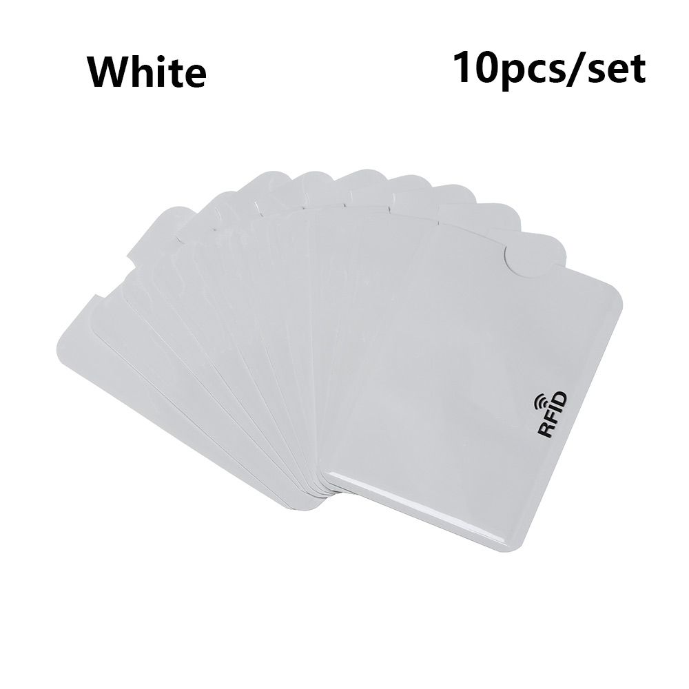 10PCS Safety Protection Anti-theft Bank Card Holder Blocking Sleeve Protect Case Cover RFID Blocker