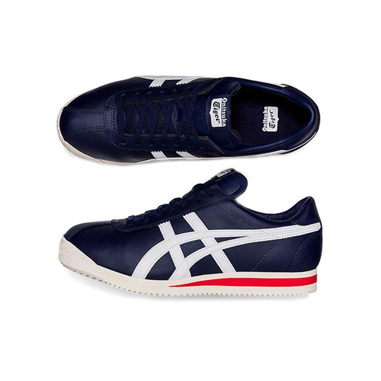 Onitsuka Tiger TIGER CORSAIR Dark Blue White Unisex Low Top Leather Retro Lifestyle Sneakers 1183B397-400