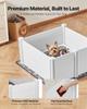 Dog Whelping Box 38.6x38.6x18.1 inch Door Height Adjustable for Medium Dog