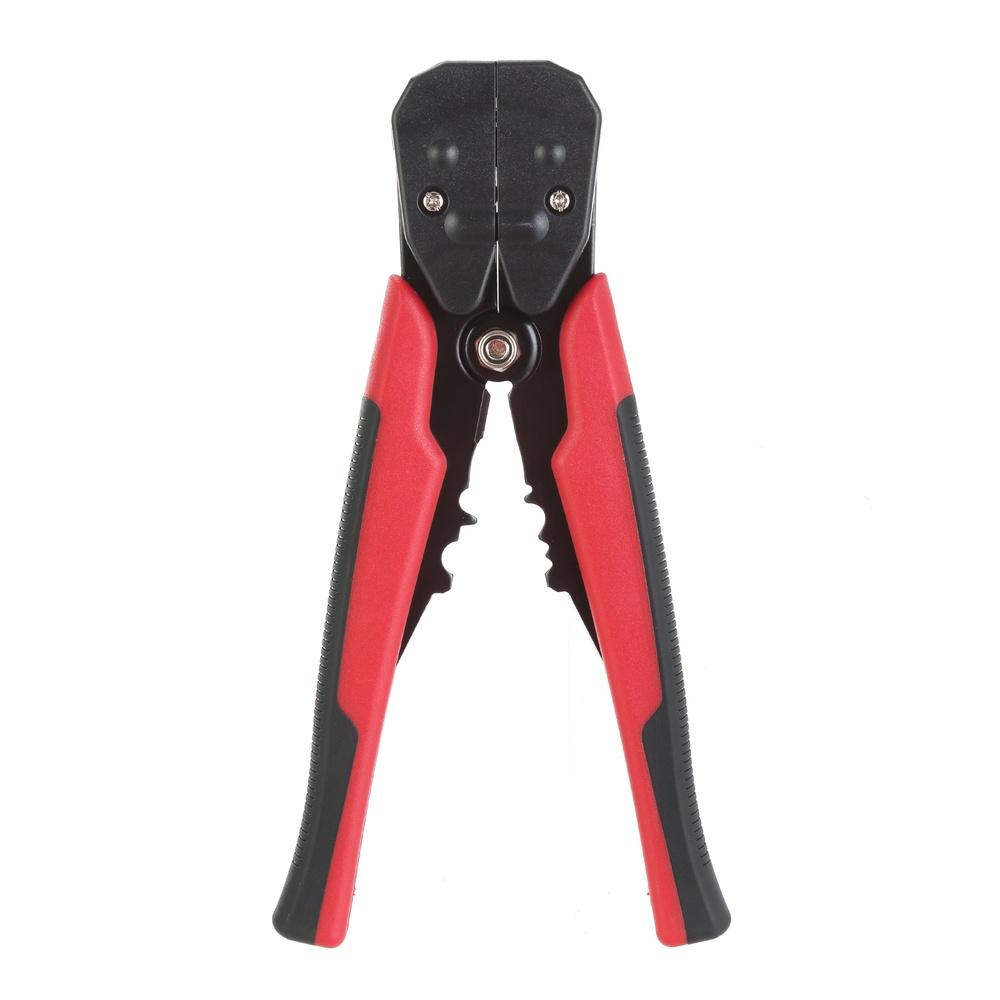 Self-Adjusting Wire Stripper 8TD0016D 24-10 AWG Crimper Wire Cutter with Integrated Stop Micro-Adjust Knob Comfort Grip