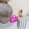 Fashion Trend Square Acrylic Bag Chain Bag Glossy Styling Hand Bag Crossbody Bag