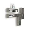 Shelves - Fiver Furniture - Iacopo - 4 Wall Cubes - Melamine - Concrete Effect - Made In Italy