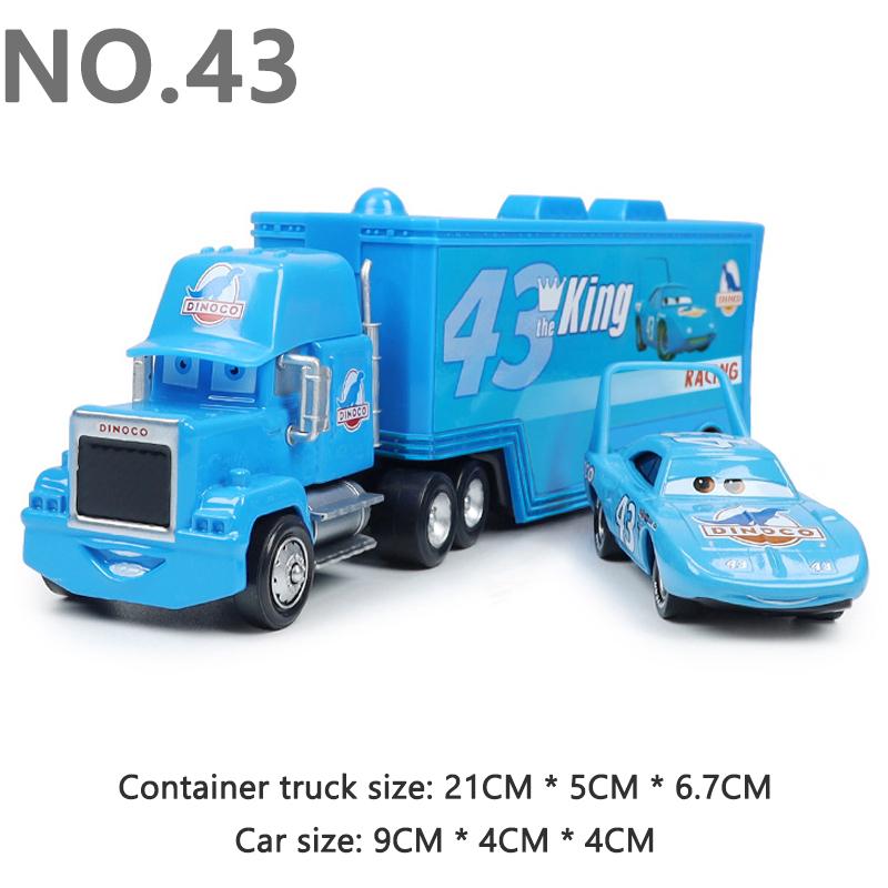 Pixar Cars Truck Model Car 1/55 Die Casting Eugene Carbureski Container Trucks Racing Toy Birthday Gifts Kids Toys Collectibles