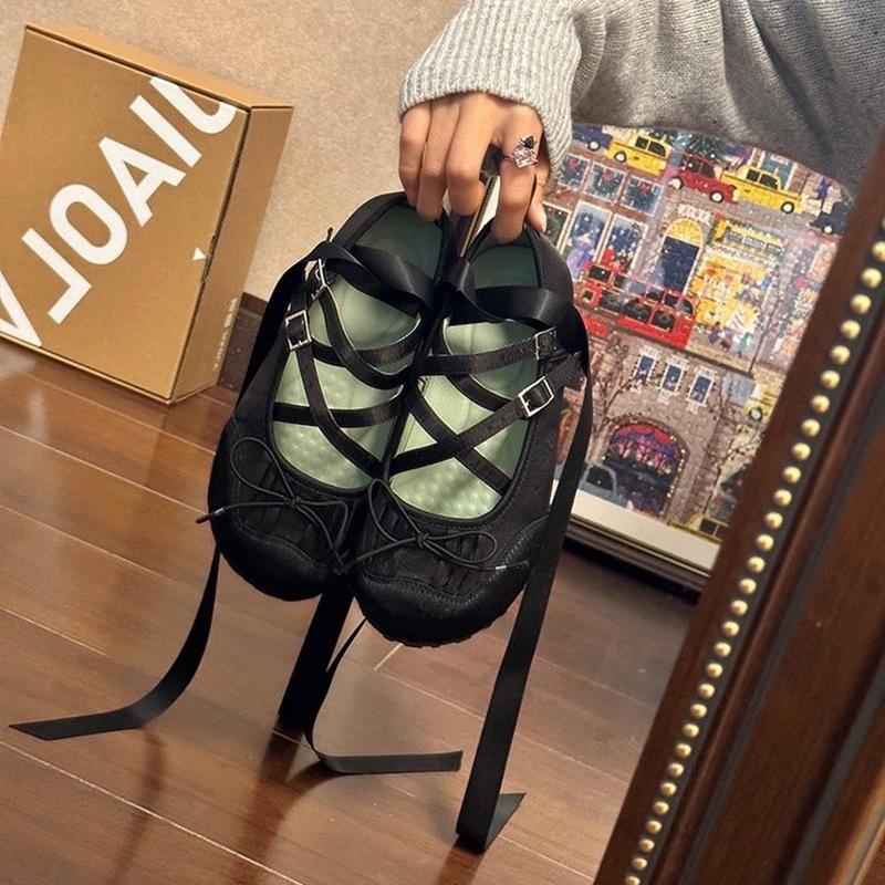 Spring Cross Strap Women Ballet Flats Fashion Elegant Round Toe Shoes Ladies Comfort Street Style Soft Sole Ballerinas Shoes