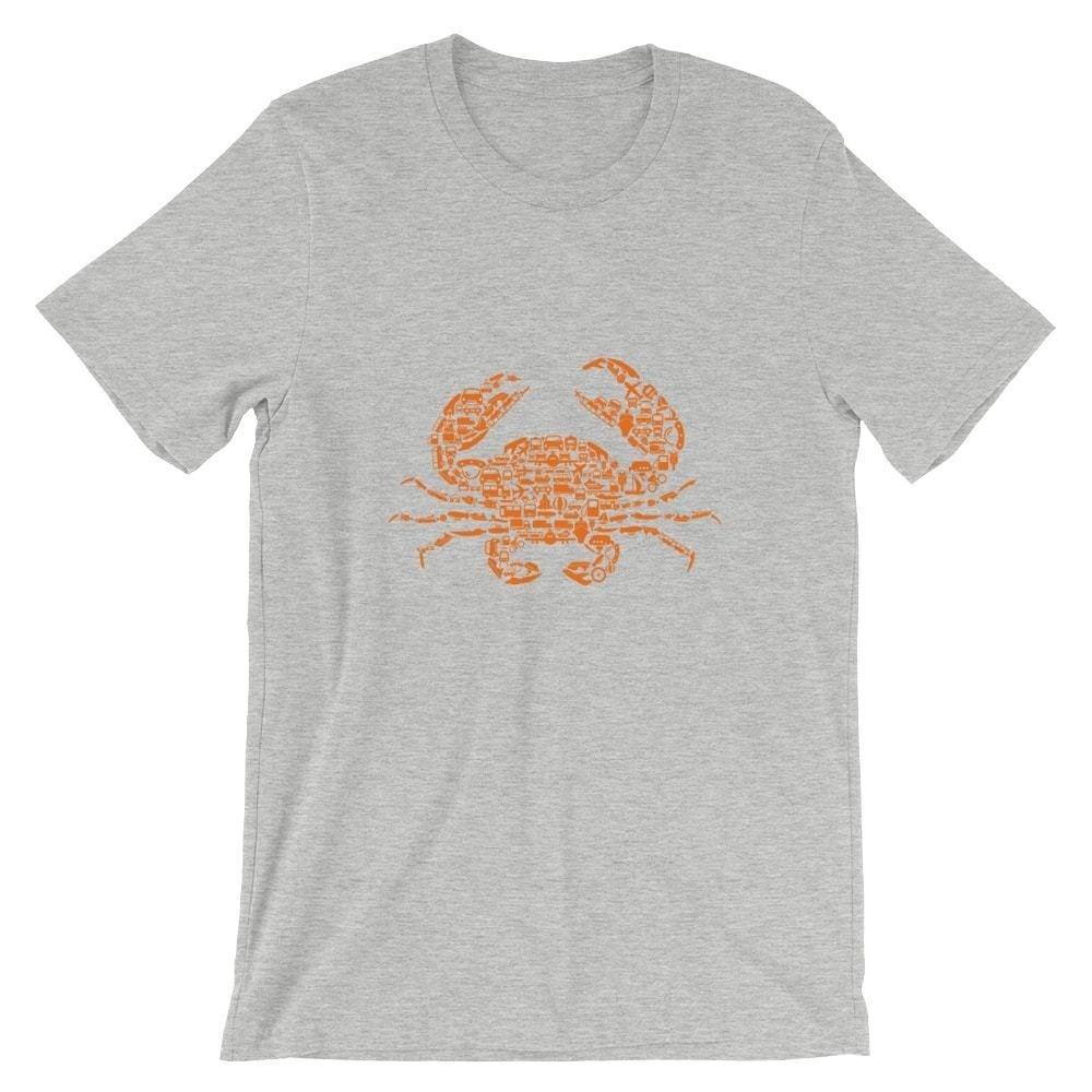 

Crab T-Shirt. 100% Cotton Premium Beach Ocean Tee NEW 2XL