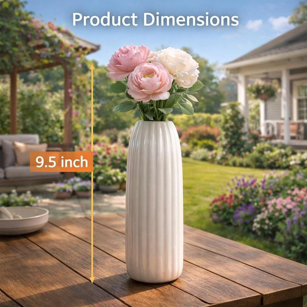 Centerpiece Flower Pot for Living Room| Ceramic Flower Vase for Home Décor| Show piece for Home| Handcrafted Decoration Item