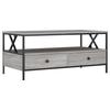VidaXL Coffee Table Sonoma Grey 100x51x45 Cm Engineered Wood 835302