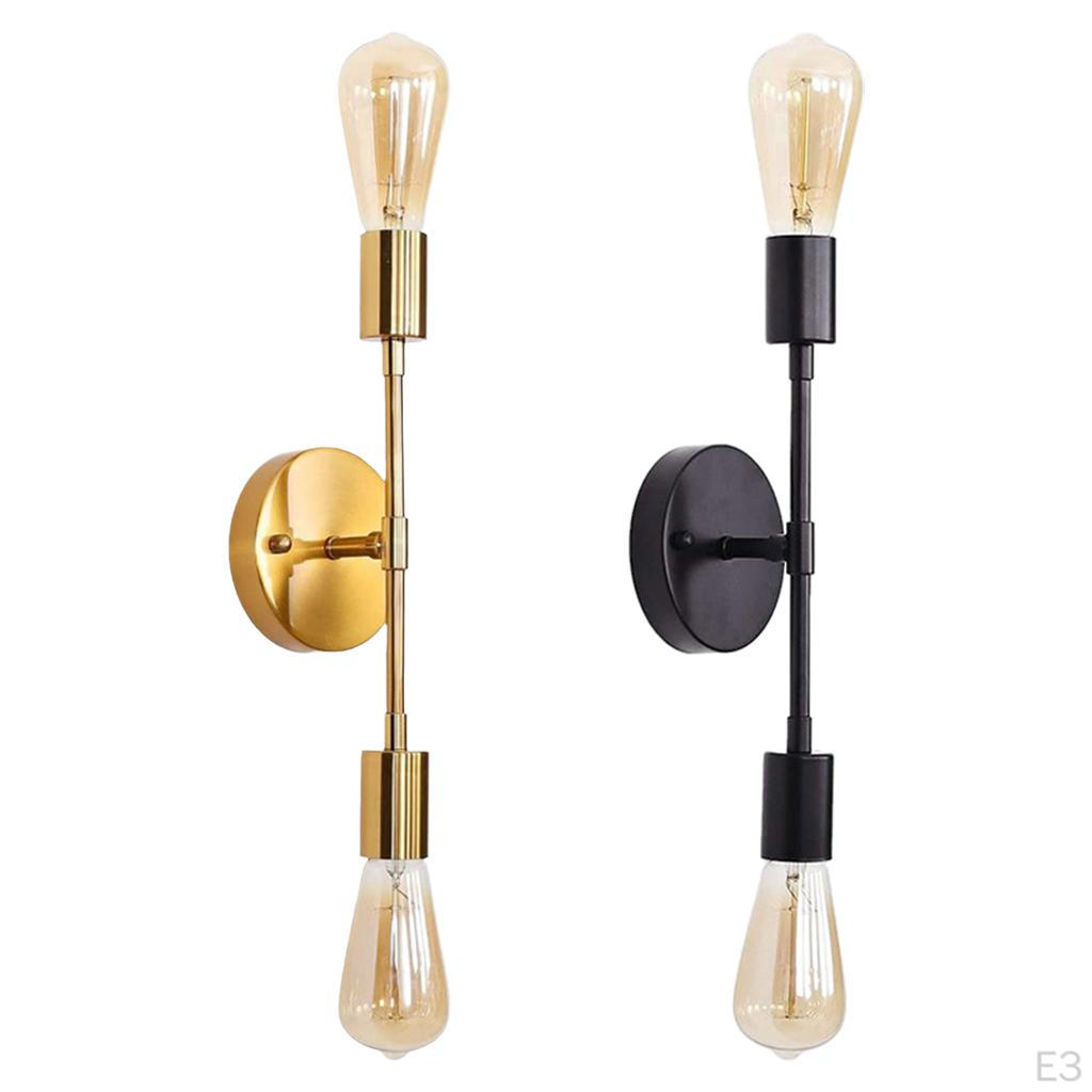 Double Head Metal Lighting Fixture Wide Applications Easy Installation Vertical for Stairs Office