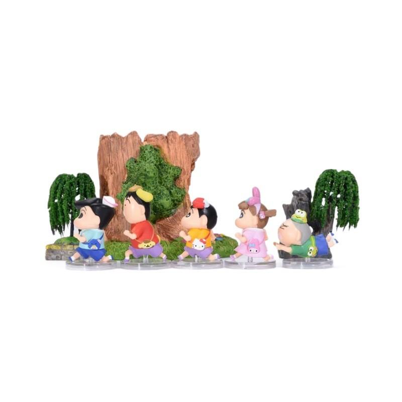 Cute Crayon Shin-chan Series Blind Box Figurines Adorable School Theme Pvc Toys