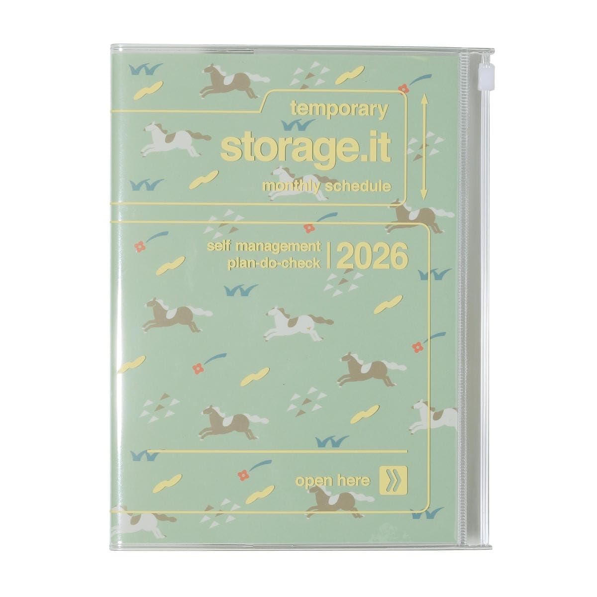 

2026 Planner, Starts December 2025, Monthly Block, A5 Size, Storage It/Zodiac, Mint, Marks, 26WDR-H04-MI