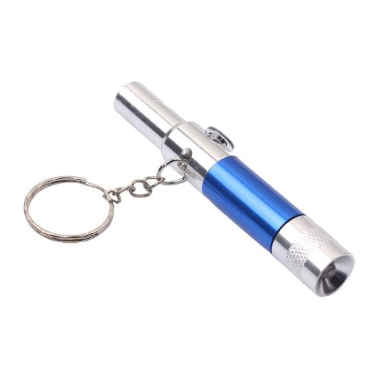 Whistle Flashlight Keychain Mini LED Light with Key Ring Compact Emergency Whistle Torch for Outdoor Hiking Camping