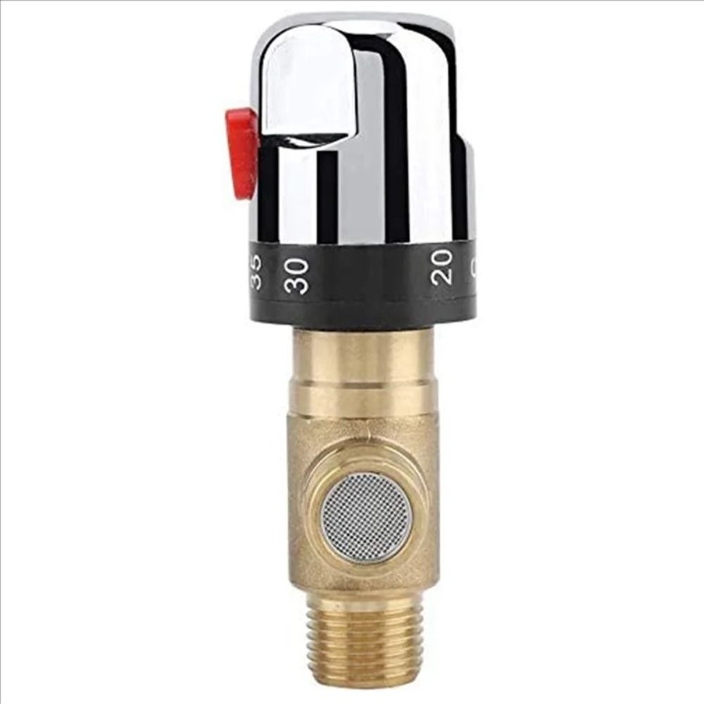 Hot and Cold Control Thermostatic Mixing Valve Solid Brass Shower System Valve  Bathroom Faucet