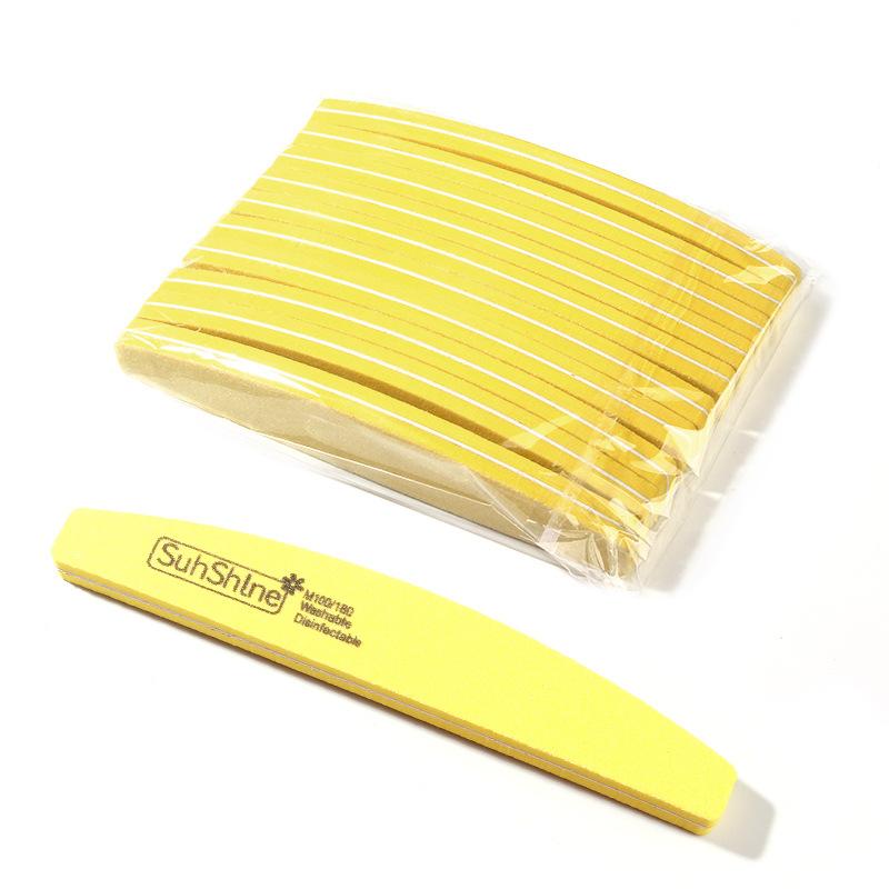 10 Stück Doppelseitige Nagelfeilenblöcke Bunte Schwamm Nagellack Polieren Schleifen Pufferstreifen Polieren Pediküre Maniküre Werkzeuge