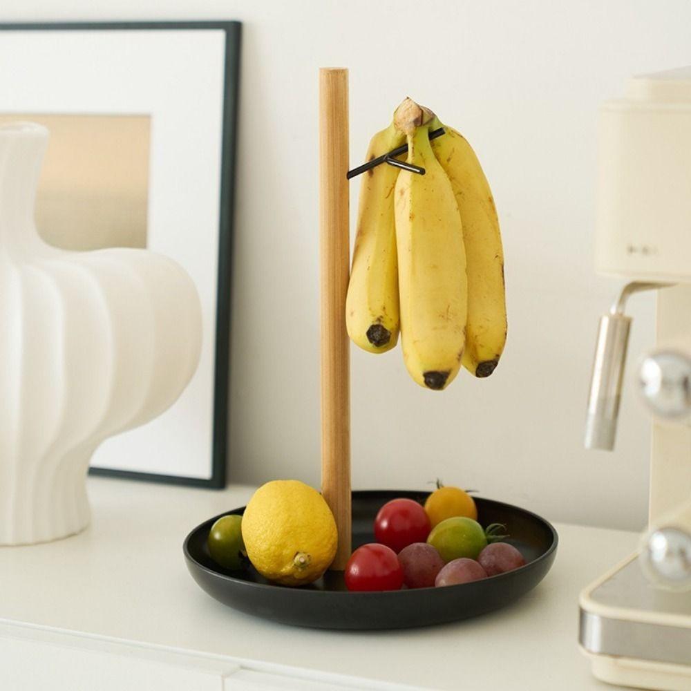 Household Fruit Basket with Hook Plastic Banana Hanging Rack  Keep Bananas Fresh