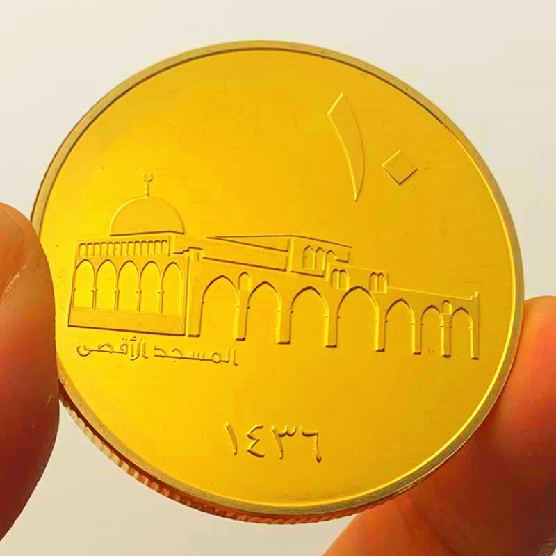 Saudi Arabia, gold-plated commemorative medals, reliefs, figurines, one handed coins, castle gold coins, commemorative coins