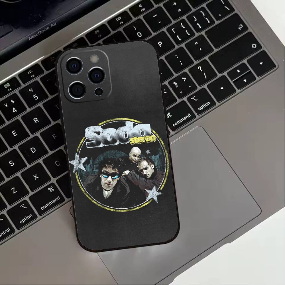 Rock Band S-Soda S-Stereo Phone Case For iPhone 17,16,15,14,13,12,11 Plus,Pro Max,XS,Soft Silicone Black Cover