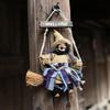 Witch Dolls Hanging Decor Ghost Witch Horror Scary Hanging Ghost Flying Witch Pendant Halloween DIY Party Ornaments Halloween