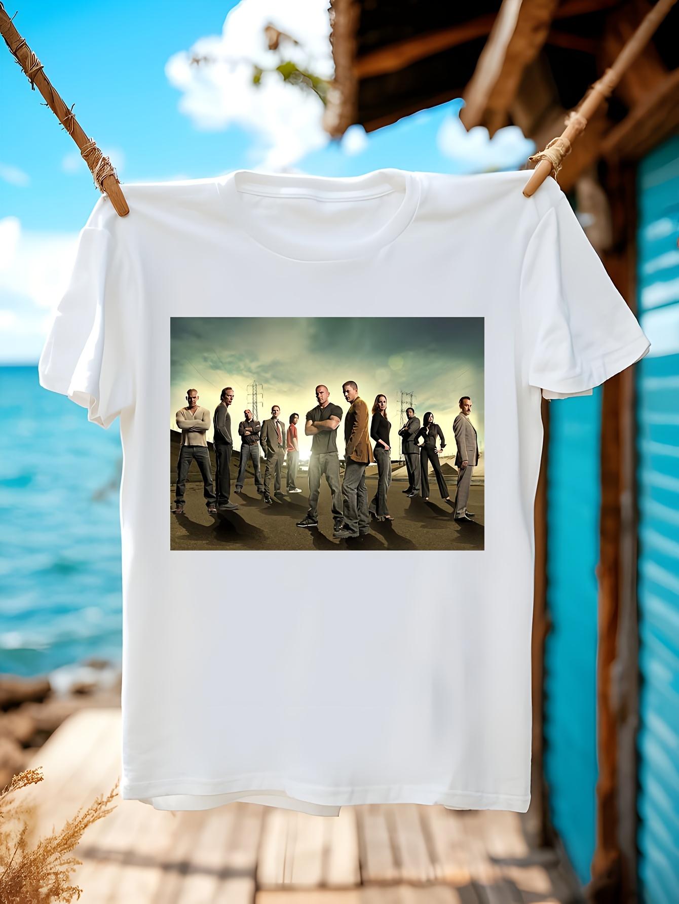 Prison Break TV Show Cast Graphic Tshirt Graphic Tee - Cr... M
