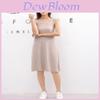 Ärmelloses langes Tunikakleid für Damen mit hochwertiger Baumwollmischung für mühelosen Stil