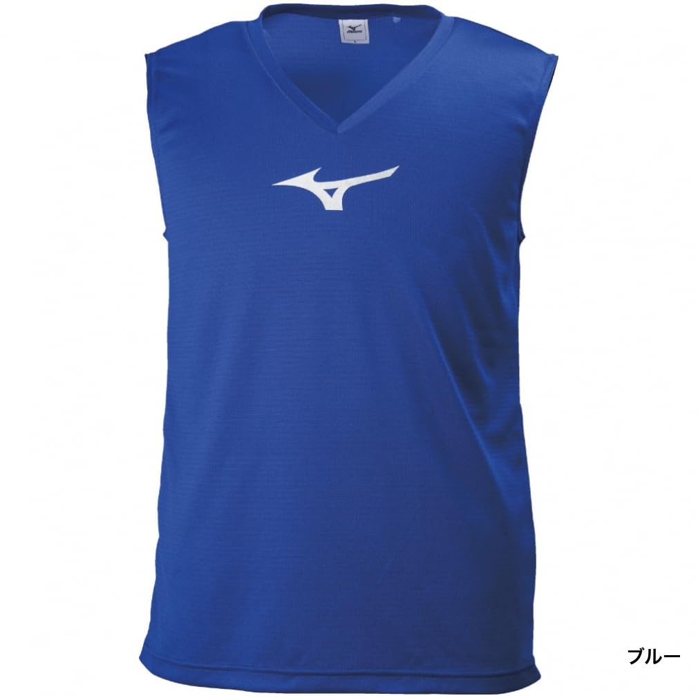 Soccer Wear Sleeveless Tank Surf Size L Top, Moisture-Wicking, Quick-Drying, Unisex, Adult, Blue/Silver, (P2MAB050)