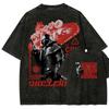 Fallout Anime Lover Washed T-shirt Year Round Clothing High Quality Personality Clothes Plus Size Unisex New Model Couples Tee