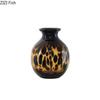 Amber Glass Vase Hydroponic Flower Pots Desk Decoration Artificial Flower Decorative Floral Arrangement Modern Home Decor Vases
