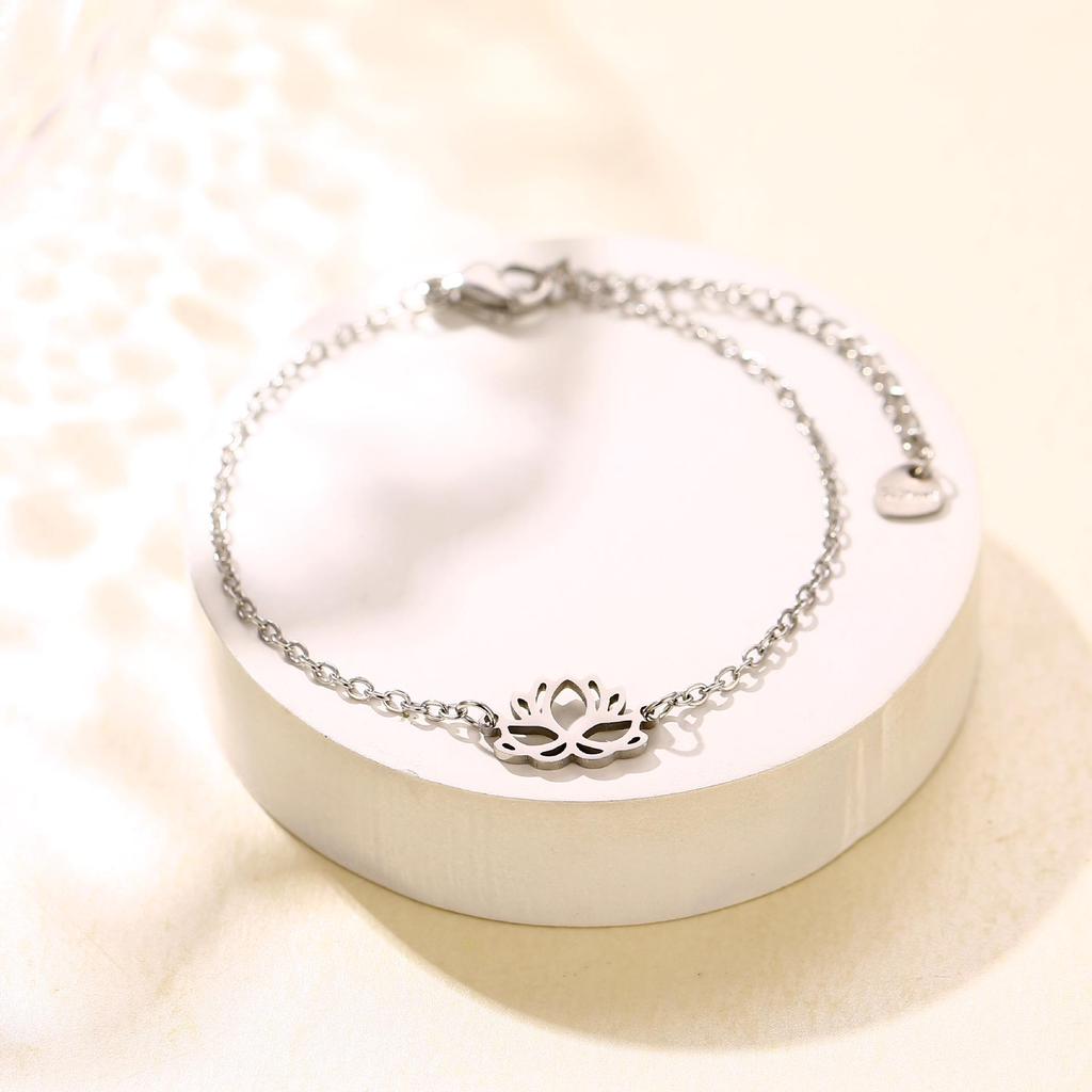 Stainless Steel Animal Fruit Bracelet - Kitten, Puppy, Strawberry Design