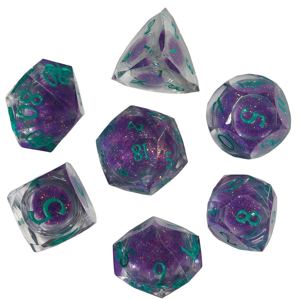 Resin Polyhedral Dice Set for DND, Dungeons & Dragons, COC, and Tabletop RPGs