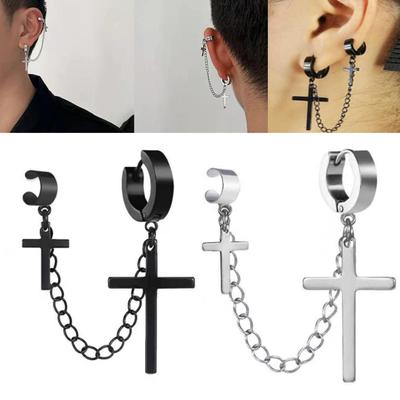 Herren-Ohrring, poliertes Accessoire, Hip Hop