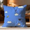 Ssuper Cute Style Marios Cushion Cover Soft Washable Pillow Case Multi-Scene For Couch Bed Travel Office Use