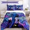 3PC Custom Name Fantasy Anime Girl Bedding Set Printed Bedding Set Duvet Cover Closure Includes 1 Duvet Cover & 2 Pillowcases for All Seasons Bedroom