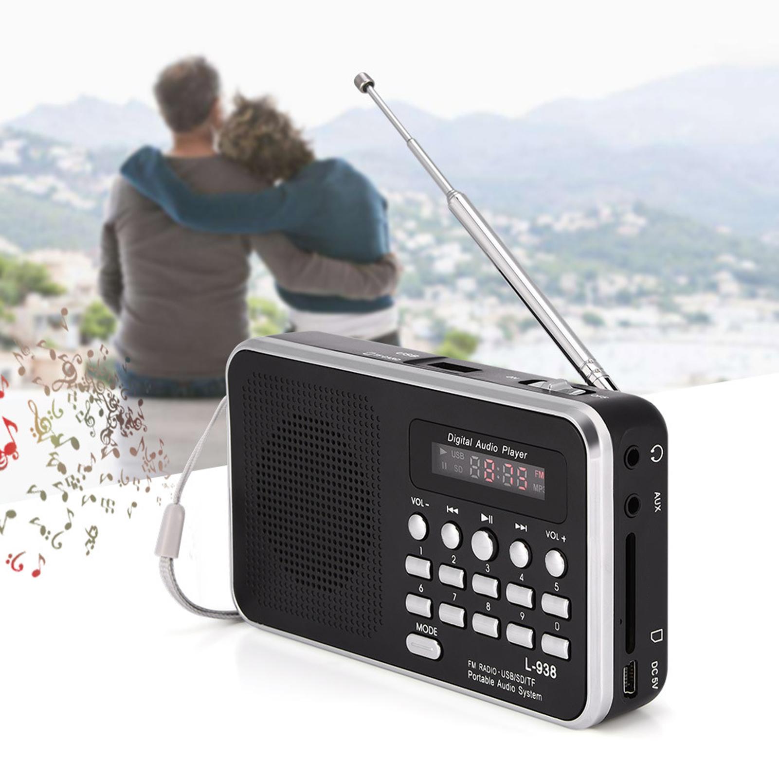 

Портативный цифровой o плеер Hi-Fi музыкальный динамик поддержка FM-радио TF SD-карты USB AUX с дисплеем