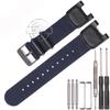24mm Premium Nylon Armband für Casio SGW-100 PAS-400B GW-3000B GW-3500B Herren Sportuhr Zubehör Uhrenarmband Armband