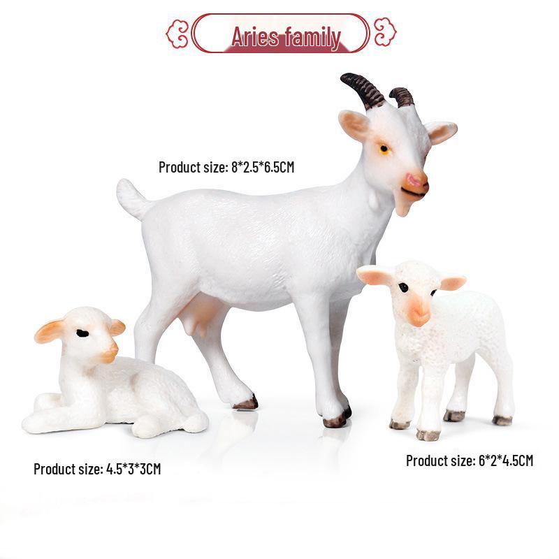 Children's Cognitive Animal Model Toy - Donkey Foal & Zebra Ornament