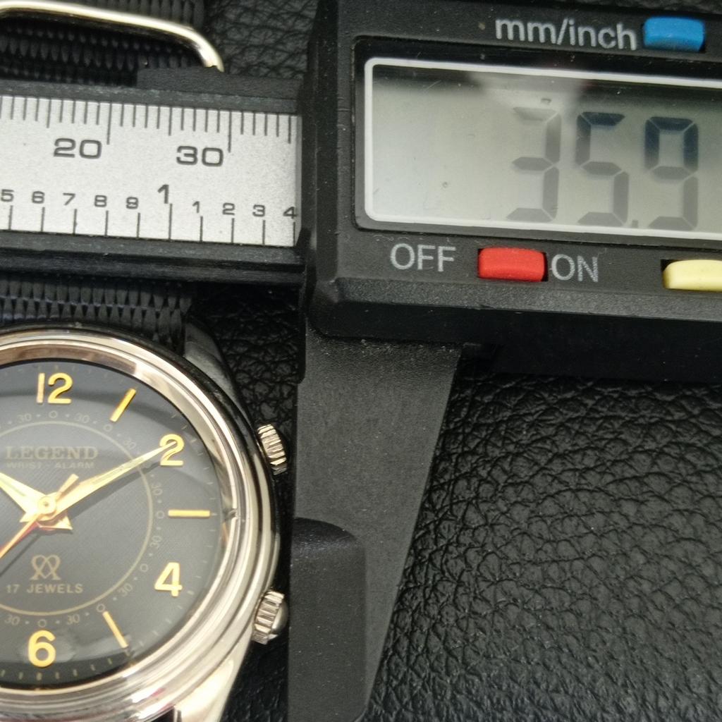 REFURBISHED VINTAGE LEGEND HAND-WINDING SWISS MENS ALARM WATCH A707503-1