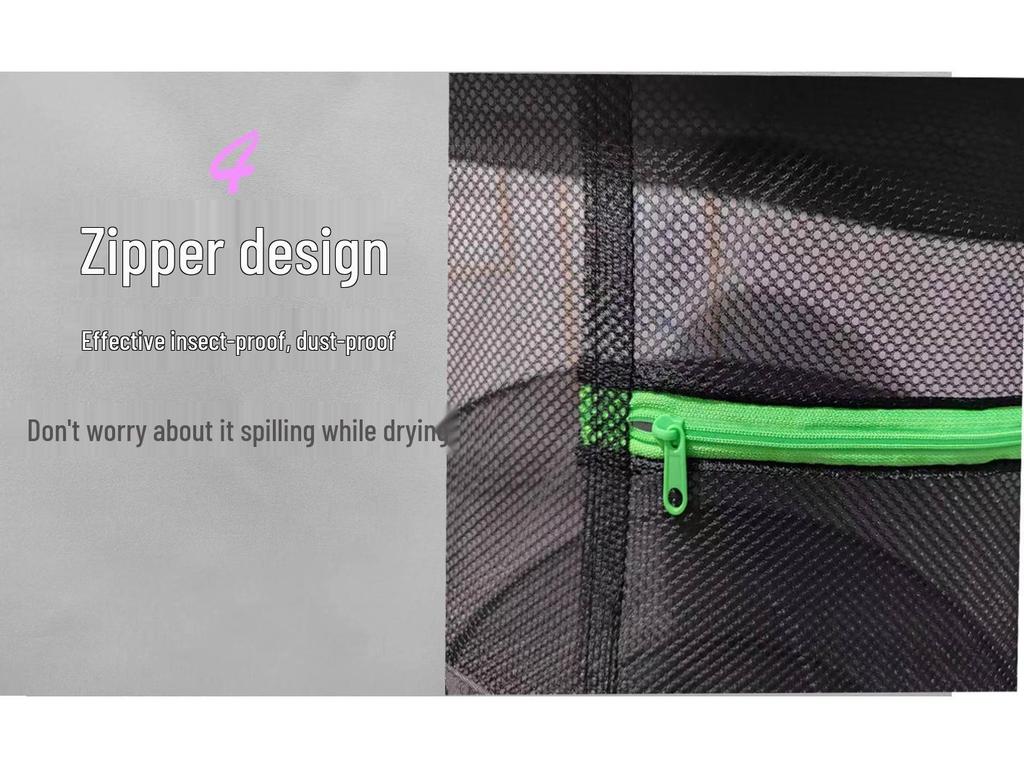 Foldable Multi-layer Herb Drying Rack and Net