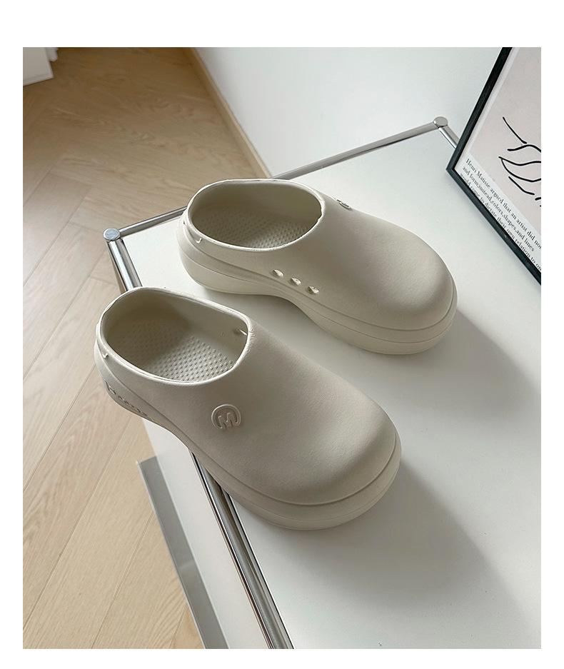 Unisex pantofle EVA s jedním páskem, uzavřenou špičkou, zdravotnické boty, plážové a kuchařské pantofle