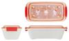 Skater Bento Easy To Single 530ml Domed Dishwasher and Microwave Made In Sanrio Hello Pastel Vivid Watercolor Floral Box, Biomass, Clean, Tier,
