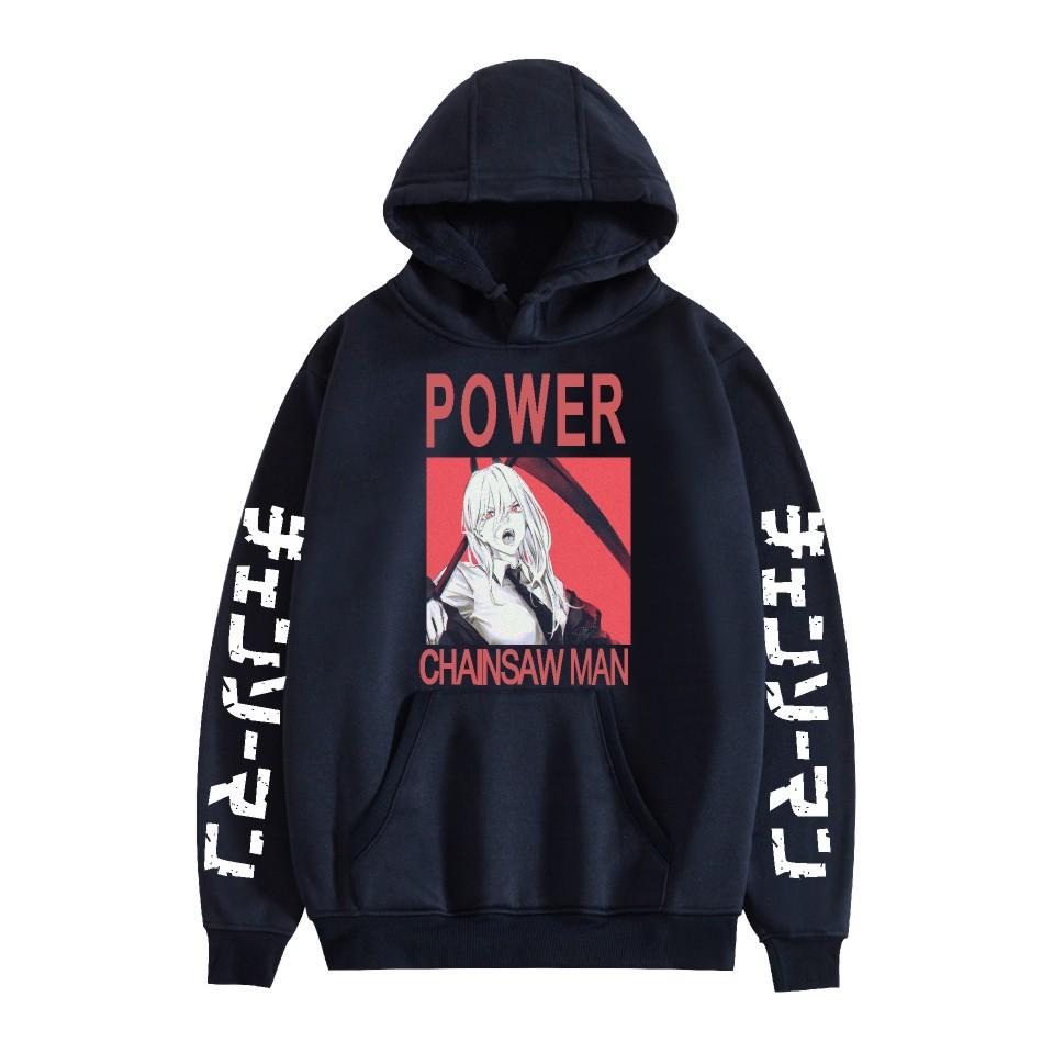 Chainsaw Man Otoño Invierno Forro Polar Ropa de Calle Tops Hombre Mujer Moda Sudaderas
